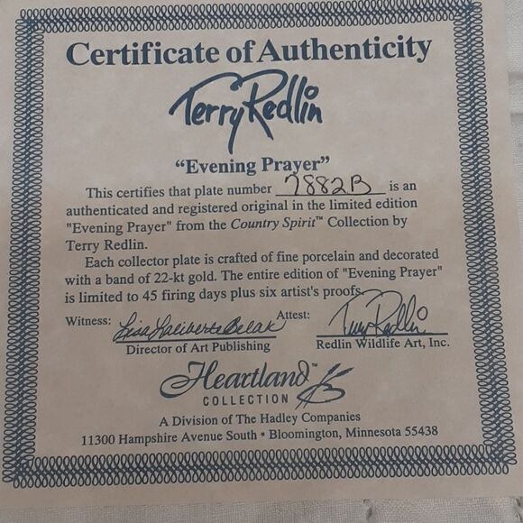 3 pc bundle of Terry Redlin plates - Picture 7 of 10